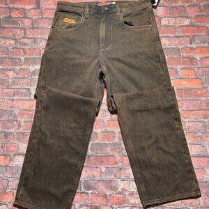 Empyre Skate Pants Men Size 32 (32x32) NEW Brown Relax Loose Fit Baggy Y2K Jeans